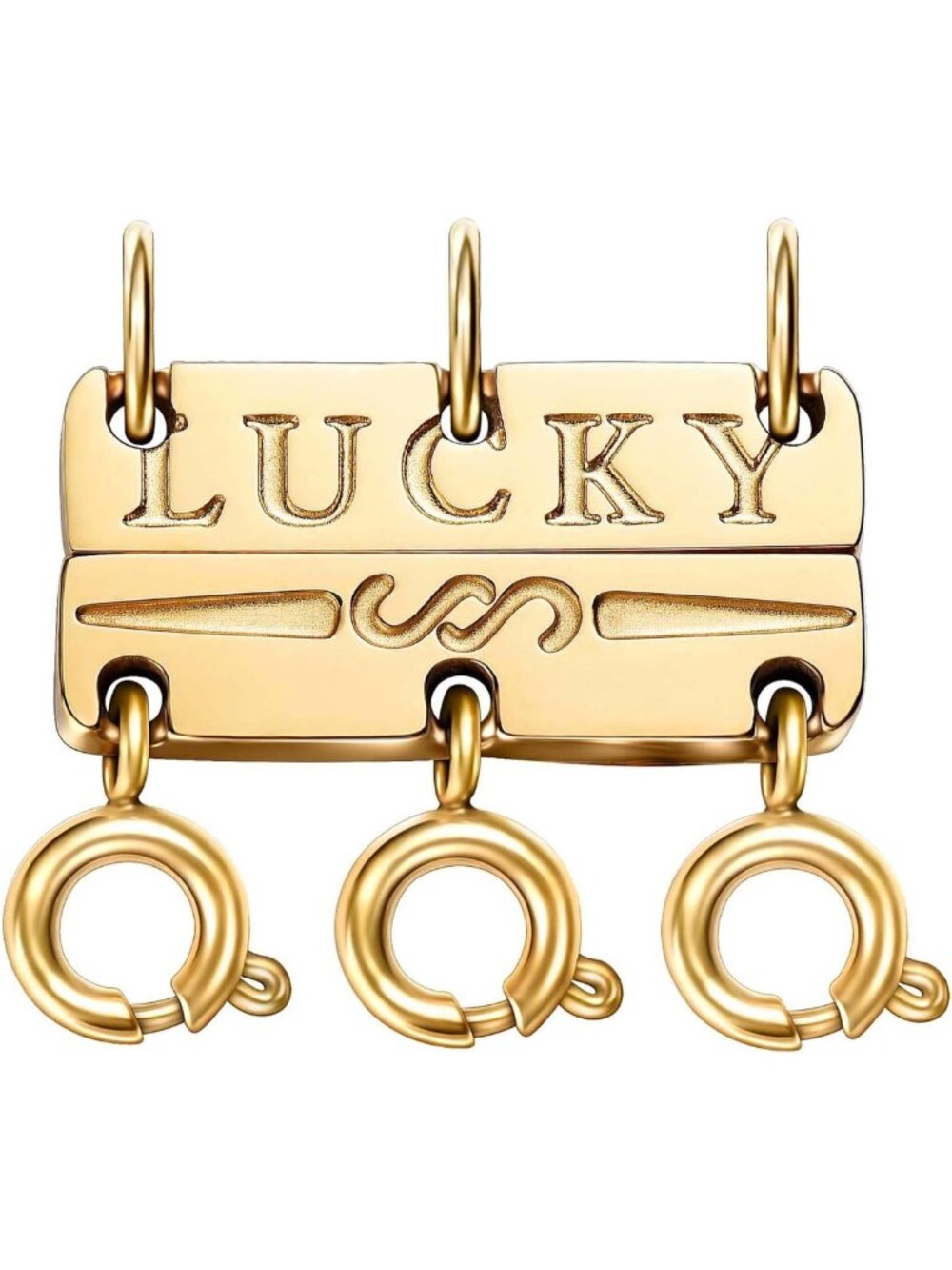 18K Gold & Silver Layering Necklace Clasps - Strong Multiple Clasps for Stylish